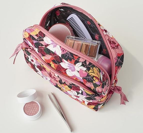 Women's Cotton Medium Cosmetic Makeup Organizer Bag
