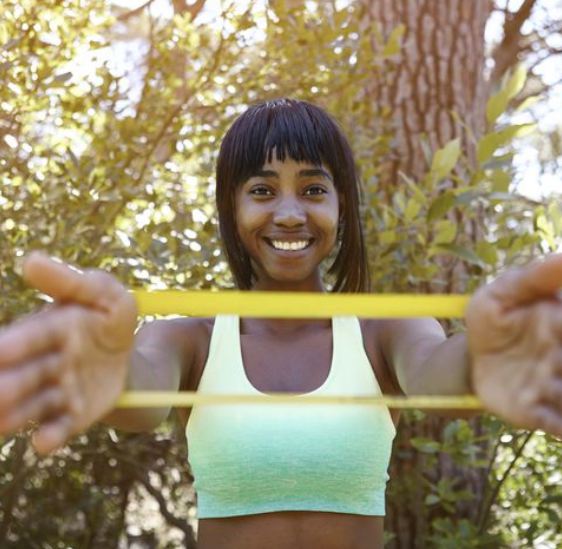 Resistance Band Arm Pulses