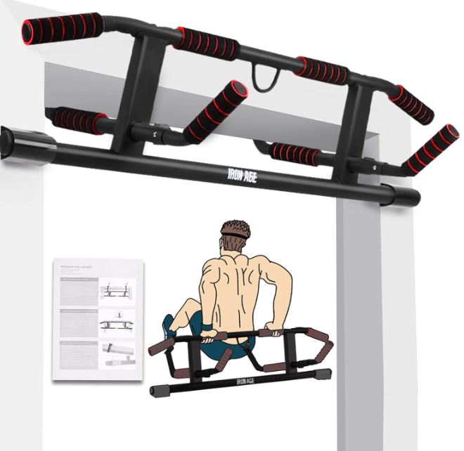 IRON AGE Pull Up Bar For Doorway