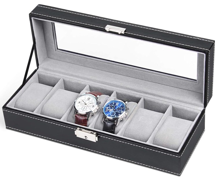 NEX 6 Slot Leather Watch Box