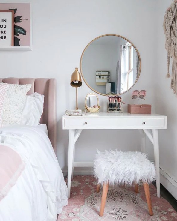 Your Bedside Table Can Become Your Dressing Area