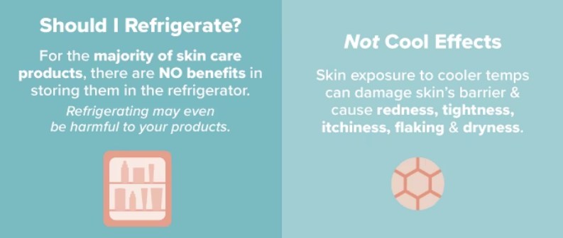 Drawbacks of Refrigerating Skincare Products